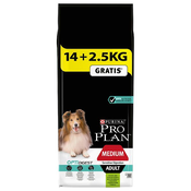 Purina PRO PLAN ADULT Medium Sensitive Digestion LAMB 14 + 2,5kg