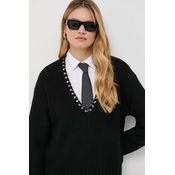 PATRIZIA PEPE WOMEN'S BLACK SWEATER