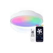 KSIX, Stropna svjetiljka s ventilatorom bez lopatica Mistral, Tuya App, 43.6cm