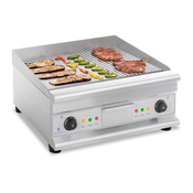 Dvojni električni žar - 60 cm - gladek in rebrast - 6400 W