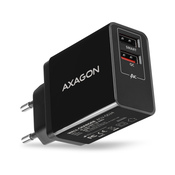 Axagon Axagon pametni polnilec USB-C 24W črn ACU-QS24