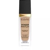 Eveline Cosmetics Wonder Match dolgoobstojni tekoči puder s hialuronsko kislino odtenek 30 Cool Beige 30 ml