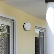 Albert Leuchten LED stenska svetilka 6309 antracit, IP65, O 31 cm - Sodobni - antracit, beli opal - Kovina