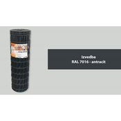 MREŽA EXTRA STRONG BUILDER FENCE ANTRACIT 150/50x100 ROLA=25M