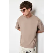 Trendyol Muška majica Tmnss22Ts0318, Bež