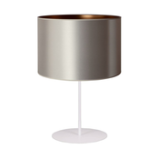 Duolla - Stona lampa CANNES 1xE14/15W/230V precnik 20 cm srebrna/bakarna/bela