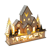 LED Božicna dekoracija LED/2xAA selo drvo