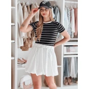Spódniczka damska mini bombka PUFFELLA ecru Dstreet