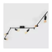 LED spot svetiljka 6xE27/6,5W/230V crna