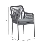 Homestar Stol HELA siva