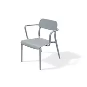 Prosperplast Plastični naslanjač RIMO 620x625x748 mm, siv