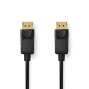 Nedis Displayport kabel | DisplayPort moški | DisplayPort moški | 8K@60Hz | Ponikljano | 3,00 m | Okrogla | PVC | Črna | Škatla