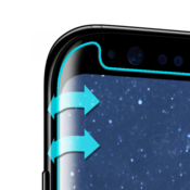 Zastitno staklo (zakrivljeno) (Mini verzija) za Samsung S8 Plus/G955 crno