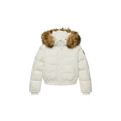 Superdry & Co Zimska jakna Everest pikčasto rjava/bela