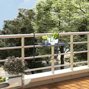 Balkonski stol crni 60 x 40 cm celicni