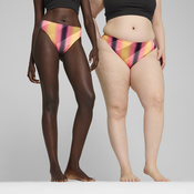Womens Puma x Modibodi Seamfree Active Light-Moderate Thong, Yellow, Size XXL, Clothing