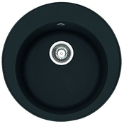 Fragranit korita Franke ROG 610-41 RONDA Onyx z vgrajenim ventilom