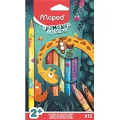 Set bojica, debele, MAPED Jungle Fever, 12 razlicitih boja 863700