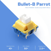 Mehanska stikala RedRagon Bullet-B A113, 24 kos