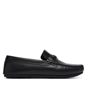 Mokasini Tommy Hilfiger Flag Lth Hardware Driver FM0FM06089 Črna