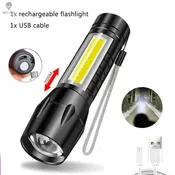 KJB Mini LED svetilka COB + XPE s polnjenjem USB, izvedba B 1 kos