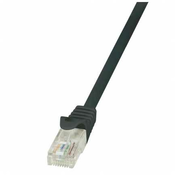 KABEL PATCH UTP Cat 6 1,50m RJ45 1Gbit LogiLink - črn (CP2043U)