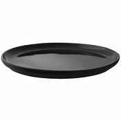 Jedilni krožnik THEO, 22 cm, črna, kamnita posoda, Stelton