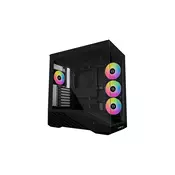 LIAN LI računalniško ohišje Vector V100 (ATX, Midi-Tower, kaljeno steklo), črno