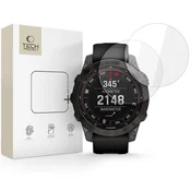 slomart Kaljeno steklo Tech-Protect Glass Fit+ 2-pack za Garmin Fenix 7X/7X Pro - prozorno