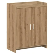 vidaXL omara za čevlje Artisan hrast 73,5 x 36 x 92 cm Inženirski les