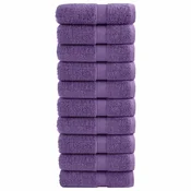 Vidaxl Premium brisače za goste SOLUND 10 kosov vijolične 30x50 cm 600 g/m2