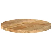 Vidaxl Mizna plošča O 40x2,5 cm okrogla trden mangov les