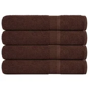 Vidaxl Brisače FROGN 4 kosi rjave 100x200 cm 360 g/m2