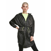 Ženska jakna URBAN CLASSICS - Transparent Light Parka - crno / electriclime - TB3422