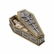 Dekoracija ALCHEMY GOTHIC - Nosferatu's Casket & Figure - V117