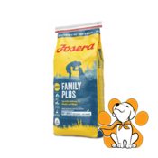 Josera Family Plus 15kg, Optimalna Suva Ishrana za Rast i Razvoj Mladih Pasa