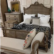 PompA¶A¶s by Casa Padrino luxury baroque double bed Provence brown - Designed by Harald GlA¶A¶ckler