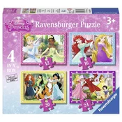 Ravensburger puzzle (slagalice) Diznijeve princeze 4 u 1 RA07397