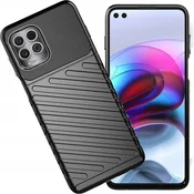 HURTEL Fleksibilen oklepni ovitek Thunder Case za Motorola Moto G100/Edge S, črn