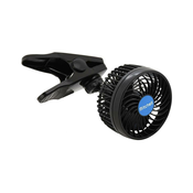 Ventilator s kopčom USB 4W/5V crna