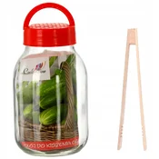 shumee Gardenline 3-litrski kozarec + pokrov + klešče za recepte CHOM3000/A
