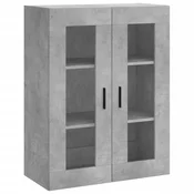 MAISON CHIC Stenska omarica - Zidna omarica betonsko siva 69,5x34x90 cm iu486, (22062921)