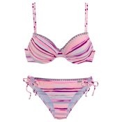 VENICE BEACH Bikini pastelno modra/temno liila/marelica