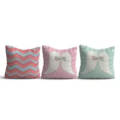 Aberto Design Set 3 jastuka 43x43cm Šareni