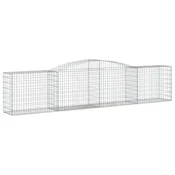 Gabionska košara s lukom 400x50x80/100 cm pocincano željezo