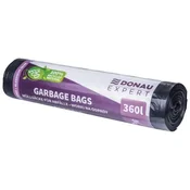 Vrečke DONAU EXPERT, CLASSIC LDPE, 360 l, 10 kosov, črne