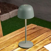 Lindby LED namizna svetilka Arietty, zelena, z možnostjo zatemnitve, IP65 - Dnevna soba/jedilnica - Sodobni - svetlo zelena - Aluminij