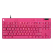 Logitech G PRO X TKL Rapid Gaming Keyboard, Pink, US
