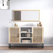 Vidaxl vidaXL Omarica, bela, 105x30x65 cm, material na osnovi lesa