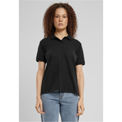 Womens polo shirt black